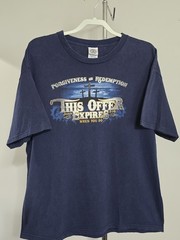 Vintage Y2K Forgiveness And Redemption John 316 Jesus TShirt Double-sided Sz XL