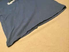 Life Is Crap Large Blue Tee Shirt Fishing Adventure .