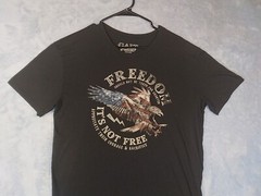 Galt Short Sleeve Graphic T-Shirt Freedom It’s Not Free Patriotic Size XL