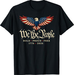 USA Independence 250th Anniversary 1776 2026 Patriotic Eagle T-Shirt