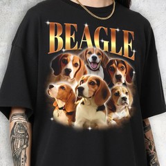 Custom Beagle Portrait Bootleg Dog Rap Comfort Tee
