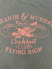 J Crew Vintage Graphic Haigh Murray Cocktail Club Flying High T-shirt Men Large