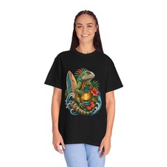 Paper Cut Surf Lantern Iguana T-Shirt Graphic