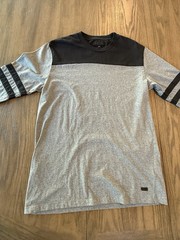 Krew Skateboarding Vintage Skater Mid Sleeve Shirt L Black Grey