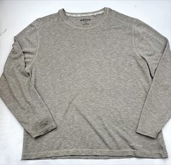 Orvis Men’s Large Beige Pullover Classic Collection Long Sleeve Striped