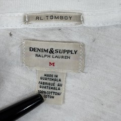 Denim & Supply Ralph Lauren Women Sz M America Graphic T-Shirt White *READ*
