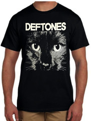 DEFTONES CAT PUNK ROCK BAND Black T Shirt