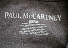 Paul McCartney Got Back Tour 2025 Merch Band Shirt City Stops Two Sided Medium
