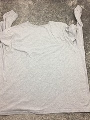 King Size Shirt Mens Size 7XL Big Gray Long Sleeve Cotton