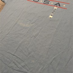 Vintage Reebok USA Ringer Tshirt – New W/ Tags – Size XL – Red White & Blue NWT