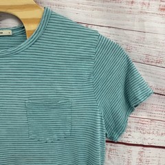 Marine Layer Shirt Mens Large Striped Short Sleeve Pocket Crewneck Casual Preppy