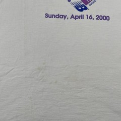 Vtg FOTL XL Shirt Walk A Block New Balance Newton Massachusetts April 16 2000