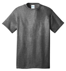 Lot of (20) Port & Company PC54 Core Cotton 5.4oz T-Shirt Graphite Heather XL