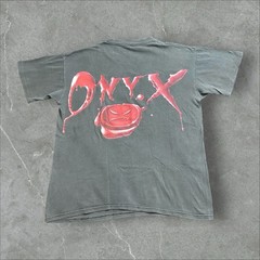 1990s ONYX Rap T-Shirt GEM Tag – Rare Hip Hop Graphic Tee – Large Faded Black