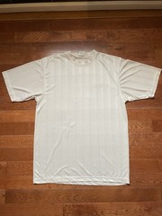 Vintage 90s Southpole Mens Medium Sheer Satin Striped Baggy Fit Shirt Light Gray