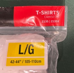 Hanes 3-100% Cotton Tagless T-Shirts Soft & Breathable Lay Flat Collar Sz L NWT