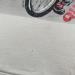 Vintage Speedway Racing Shirt Mens Large White Auburn Qualifier Signed 80s