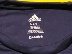 Adidas Mens Go To Performance Tee Shirt Large Violet/D.Blue NWT FREE SHIPPING
