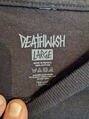 Deathwish Skateboards Skeleton T-shirt Large Streetwear EUC