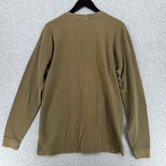 Carhartt Thermal Shirt Mens Large Green Long Sleeve Waffle Knit K253 Logo