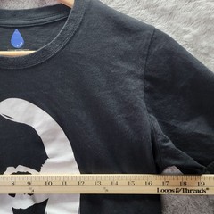 Moist Warren James LLC Beard Silhouette Graphic Tee Black Size Large 100% Cotton