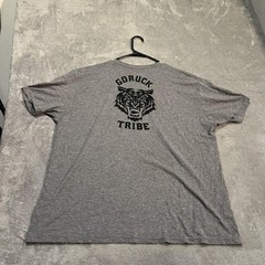 GORUCK Tribe Shirt Mens 2XL Gray Tiger Graphic Tri-Blend Tee T-Shirt Tagless