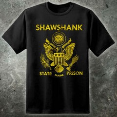 Shawshank State Prison Inmate T Shirt Movie 90s Mens Cult Classic Andy Dufresne