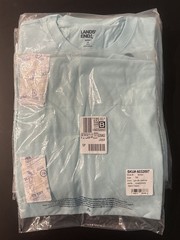 Lands End Short Sleeve Super T Light Blue Radiance, Size M, New In Bag