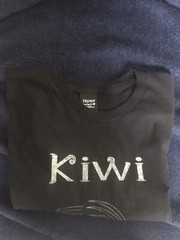 Custom Medium Black Kiwi Shirt