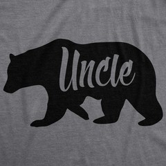 Mens Uncle Bear T Shirt Funny Shirt for Men Gift for Amazing Brother Graphic