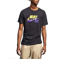 Nike Mens Dry Dri-Fit Swoosh Logo Casual Skate T-Shirt