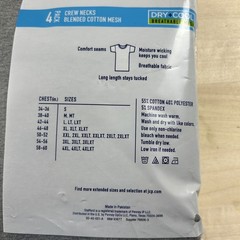 Stafford Men’s Dry+Cool Breathable Mesh Crew Neck T-Shirts 4-Pack Black Gray