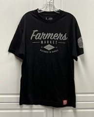 FMHI Farmers Market Stay Hungry Hawaii HI LV Black T Shirt Akua – Large L