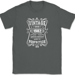Original Vintage YEAR Age To Perfection T-Shirt Birthday Custom Personalized Tee