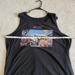 AC/DC Dirty Deeds Done Dirt Cheap Band Tank Top Size XL