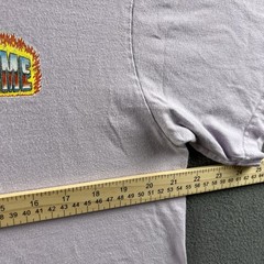 Supreme Shirt Mens Medium Light Purple Chrome Flames Vintage Box Logo Streetwear
