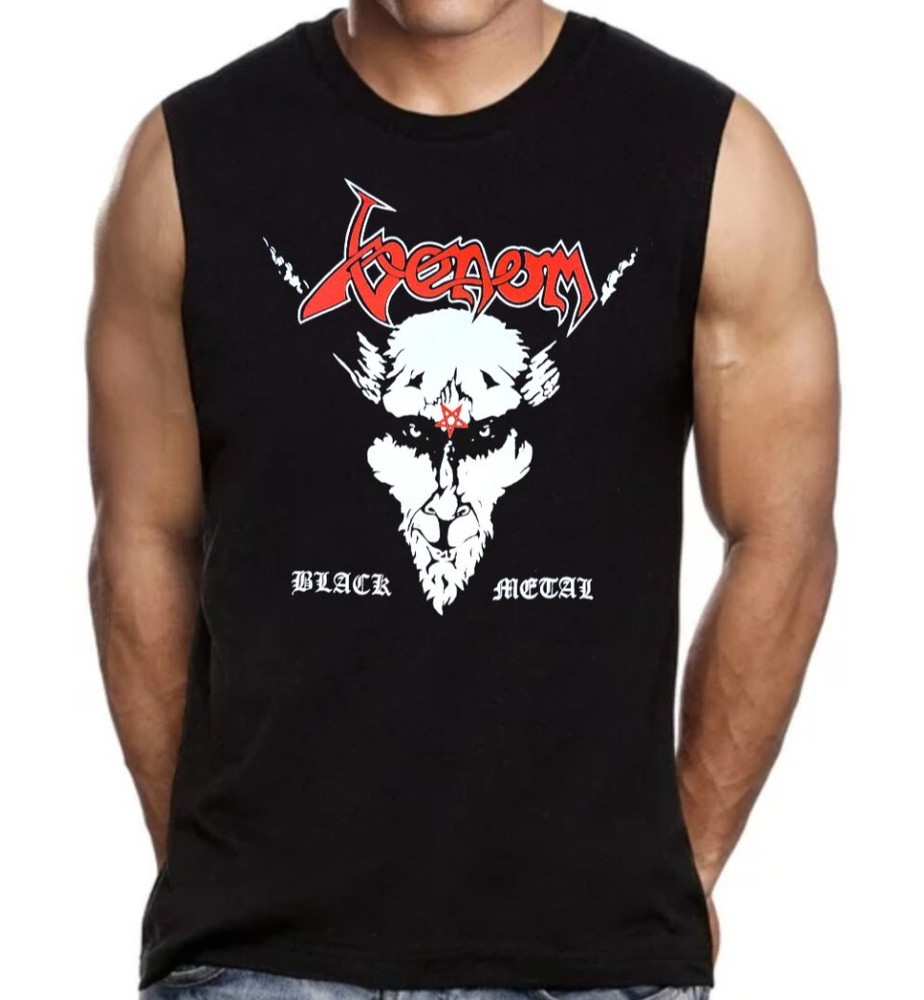 Venom R Black Metal Band Men’s Black Muscle Shirt
