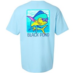 Black Pond Saltwater Series Men’s T-shirt Offshore Fishing Mahi Dorado Dolphin