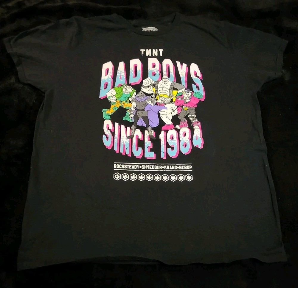 Men’s Teenage Mutant Ninja Turtles Bad Boy’s Since 1984 XL Shirt Black Shredder