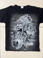 See Photos LOT of 8 Vintage Deadstock Double Sided Single Stitch L Animal Biker