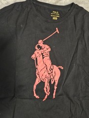 Big PONY MEN’S polo Ralph Lauren T Shirt Size Xl Black Red big pony graphic