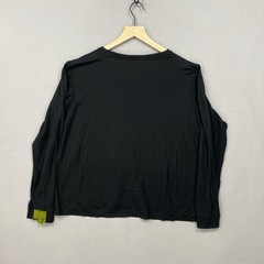 Bombas Baselayer Top XL Merino Wool Tencel Blend Crew Neck Long Sleeve Black