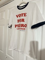 Vote For Pedro Las Vegas 2016 Napoleon Dynamite T Shirt Size Large
