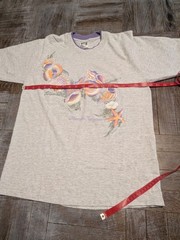 Vintage 90s Memphis Tennessee T-Shirt Seashells Starfish Graphic M/L Gray Purp