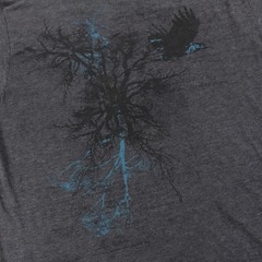 APT 9 tree branches bird t-shirt LARGE vtg y2k grunge emo indie gothic aesthetic