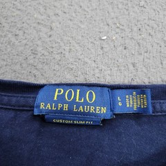 Polo Ralph Lauren Mens Custom Slim Fit Graphic T-Shirt Navy Blue Large