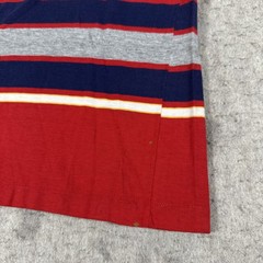 Vintage 70s Hang Ten Striped Shirt Small? Red Surfer Cotton Distressed