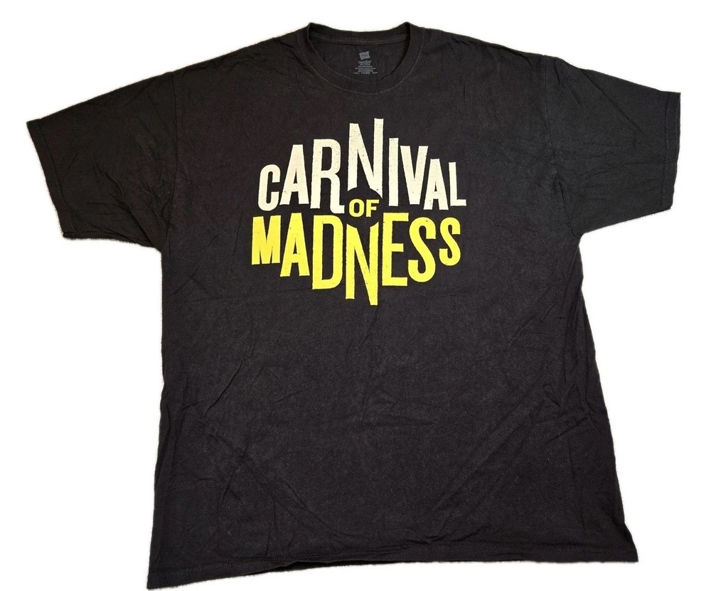 Carnival of Madness Tshirt 2013 Concert Tour Black Men’s Size 2XL