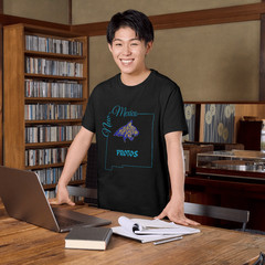 Protos Bobcat Graphic Tee Black Turquoise House System Shirt T-shirt Youth RCA