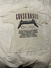 1992 Metallica Guns N Roses Vintage Tour Band Rock Tee Shirt 90s 1990s